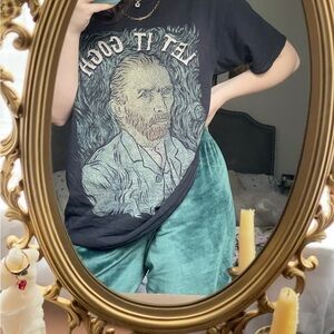 PINK Green Velvet Sweatpants